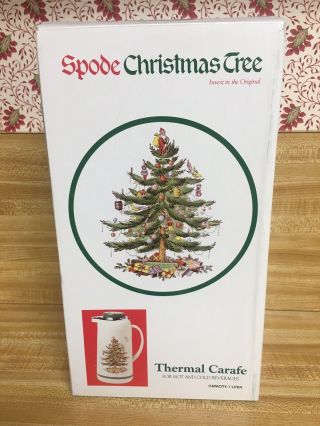 SPODE CHRISTMAS TREE THERMAL CARAFE FOR HOT OR COLD BEVERAGES,  1 L 3