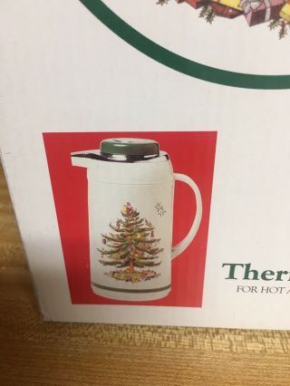 SPODE CHRISTMAS TREE THERMAL CARAFE FOR HOT OR COLD BEVERAGES,  1 L 4