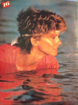 Olivia Newton John,  Sting,  The Police,  Double Full Page Vintage Pinup