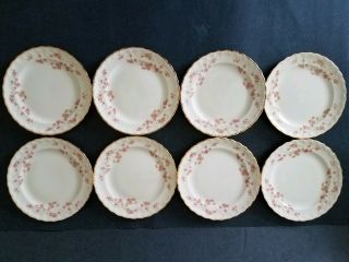 Set Of 8 Pope Gosser Florence Bread And Butter Plates