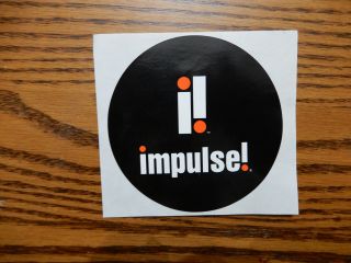 Impulse Records Jazz Sticker 4 " Bebop Promo Item Impulse
