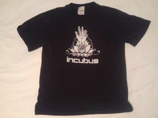 Incubus Rock Band Graphic Print Black T - Shirt Size Medium