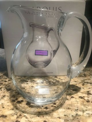 By Marquis By Waterford Vintage Round Pitcher (in The Box)