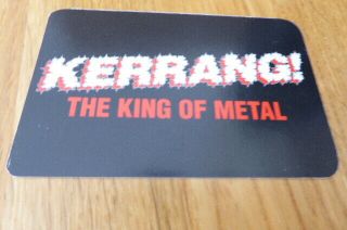 KIRK HAMMETT METALLICA SINGLE CARD KERRANG THE KING OF METAL 1990 ' s 2