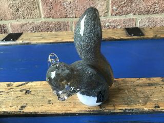 Langham Glass Squirrel Figurine 13 Cms With Label