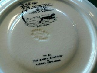 W.  T.  Copeland & Sons Lionel Edwards The Earth Stopper Demitasse Saucer 8a LT 5