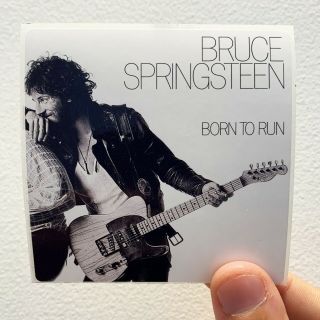 Bruce Springsteen Born To Run 3 " X 3 " Ep Lp Album Cover Sticker