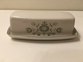 Franciscan Heritage Covered Butter Dish Mid - Century