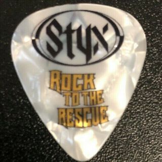 Authentic Styx 2016 " Rock To The Rescue " Tour Guitar Pick With