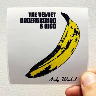 The Velvet Underground And Nico Andy Warhol 3 " X 3 " Ep Lp Album Cover Sticker