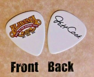 Alabama Band Back To The Bowery Tour Logo Jeff Cook Signature Guitar Pick - (w)