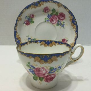 Vintage Shelley Bone China Teacup And Saucer