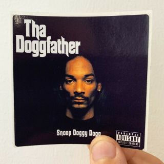 Snoop Doggy Dogg Tha Doggfather 3 " X 3 " Ep Lp Album Cover Sticker