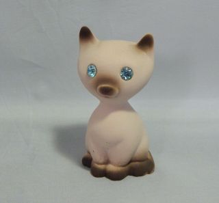 Vintage Roselane Sparkler Siamese Cat Figurine
