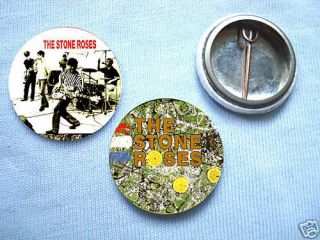 Stone Roses - 2 Badge Set Ian Brown Oasis Manchester