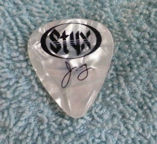 Styx Authentic Jy James Young 2014 Tour Guitar Pick Pic Styxworld