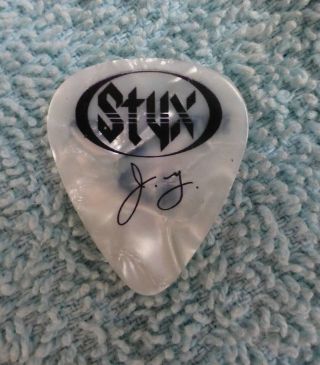 Styx Authentic Jy James Young Styx 2015 Tour Guitar Pick Pic Styxworld