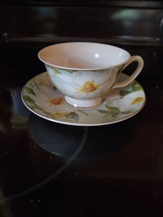 Magnolia Fine China Tea Cup And Saucer