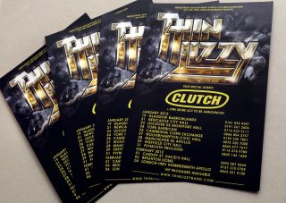Thin Lizzy Tour Flyers X 4 - Clutch