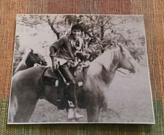 Elvis Presley - B/w On Horse At Graceland - 1970