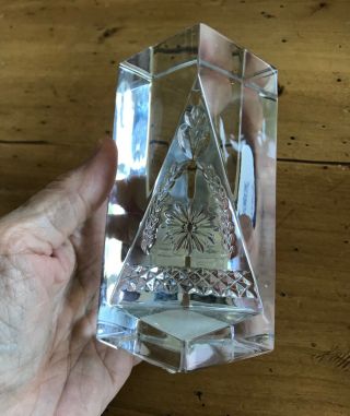 Waterford Crystal Hope For Abundance Times Square 2001 Prism