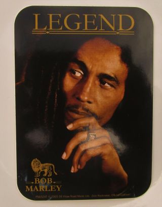 Bob Marley Legend Vinyl Sticker Official Licensed Product 2005 Reggae Rasta