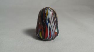 Vintage Murano Multicolored Glass Thimble Made in Italy 2
