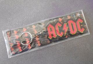 Ac Dc Collectible Key Chain Official Band Logo Keychain Holder Etc Nip Nrfp