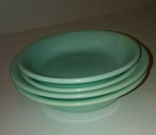 Set of 4 Vintage Franciscan Ware El Patio Turquoise (Glossy) Bowls 2 sizes RETRO 3
