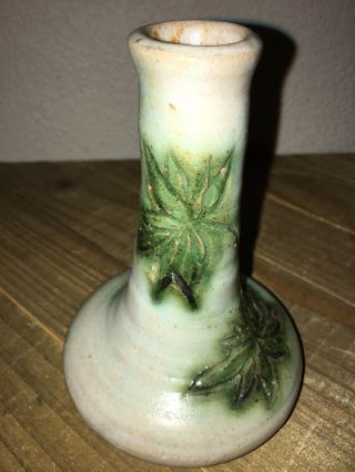Vintage 4.  75” Hand Crafted Malahide Pottery Clay Studio Art Flower Vase Ireland 2