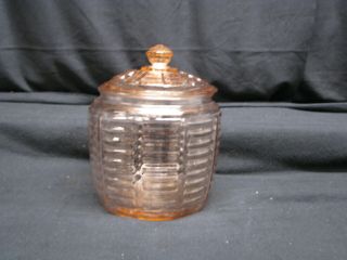 Vintage Pink Candy Dish With Lid