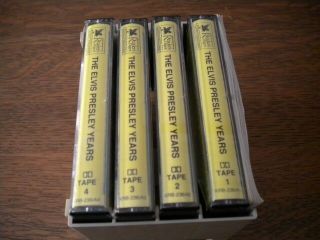 ELVIS PRESLEY cassettes,  FIVE Reader ' s Digest with holder and booklet,  gc 3
