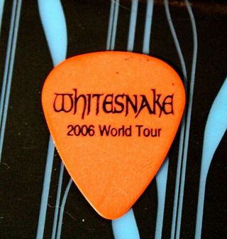 Whitesnake // Reb Beach 2006 World Tour Guitar Pick // Orange/black Alice Cooper