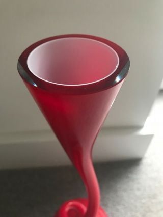 Normann Copenhagen Red Glass medium swing vase 2