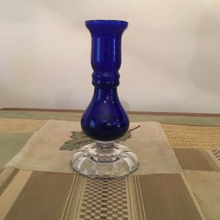 Small Cobalt Blue Bud Vase - 6 "