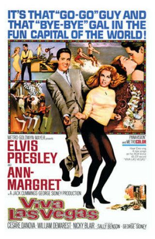 Elvis Presley Viva Las Vegas Film Poster Fridge Magnet