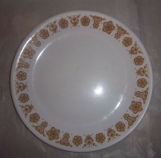 Set Of 4 Vintage Corelle Butterfly Gold Dinner Plates