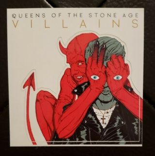 Queens Of The Stone Age - Villians Sticker,  Promo,  Limited Edition,  Rare,  Qotsa