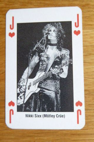 Nikki Sixx Motley Crue Single Card Kerrang The King Of Metal 1990 