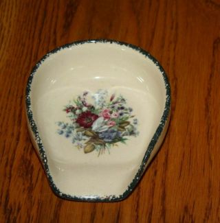 Home & Garden Party Stoneware Floral Spoon Rest 2002