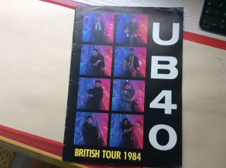 1984 Ub40 U B 40 Official Tour Of United Kingdom Uk Programme Photos Et