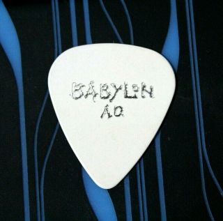 Babylon A.  D.  // Robb Reid Vintage Tour Guitar Pick / White/silver Dangerous Toys