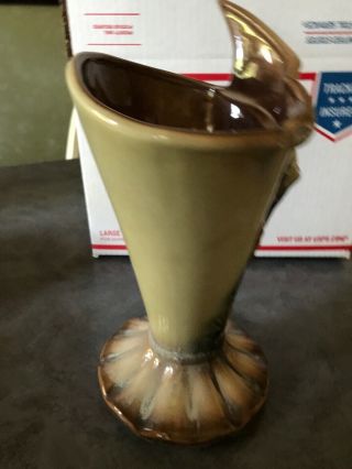 1951 - 54 Hull Pottery Parchment and Pine Vase Mid Century Mod Conditio 4