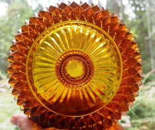 Vintage amber orange Indiana glass candle holders good cond,  a few small chips 3