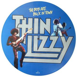 Thin Lizzy The Boys Are Back In Town Vinyl Sticker 100mm 4 ",