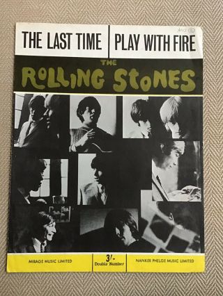 Rolling Stones Sheet Music - The Last Time - Play With Fire
