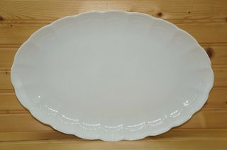 Kaiser Romantica White Medium Oval Serving Platter,  14 1/2 " X 9 3/4 "