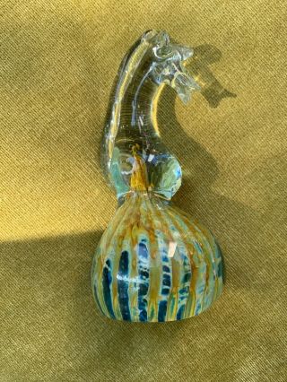 Mdina glass seahorse x2 3