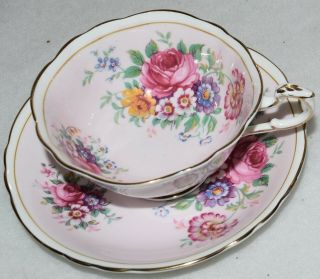 Paragon By Appointment Floral Teacup And Saucer And Wall Display