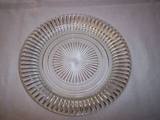Anchor Hocking Queen Mary Clear Depression 8 1/2 Inch Salad Plate